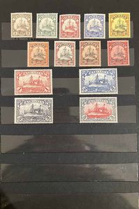 1900/1916, Colonie Tedesche, lotto di dieci emissioni diverse  - Asta Storia Postale e Filatelia - Associazione Nazionale - Case d'Asta italiane