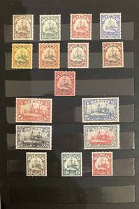 1900/1916, Colonie Tedesche, lotto di dieci emissioni diverse  - Asta Storia Postale e Filatelia - Associazione Nazionale - Case d'Asta italiane