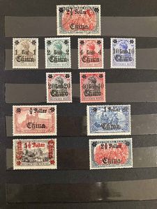 1900/1916, Colonie Tedesche, lotto di dieci emissioni diverse  - Asta Storia Postale e Filatelia - Associazione Nazionale - Case d'Asta italiane