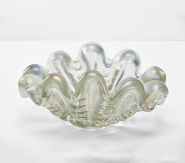 Ercole Barovier : Coppa svuota tasche  - Asta Design Properties - Associazione Nazionale - Case d'Asta italiane