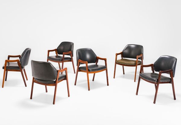 Ico e Luisa Parisi : Sei sedie mod. 814  - Asta Design Properties - Associazione Nazionale - Case d'Asta italiane