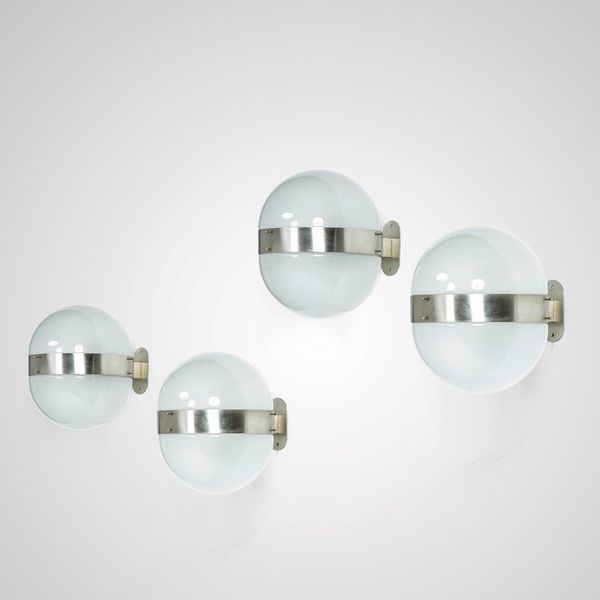 SERGIO MAZZA : Quattro appliques mod. Clio  - Asta Design Properties - Associazione Nazionale - Case d'Asta italiane