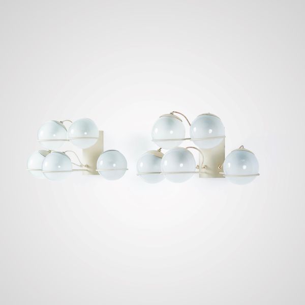 GINO SARFATTI : Due lampade a parete mod. 238/5  - Asta Design Properties - Associazione Nazionale - Case d'Asta italiane