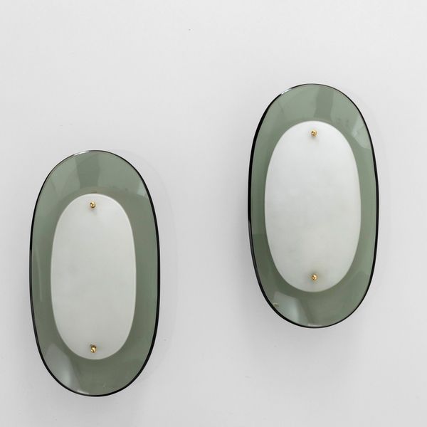 FONTANA ARTE : Due appliques mod. 2434  - Asta Design Properties - Associazione Nazionale - Case d'Asta italiane