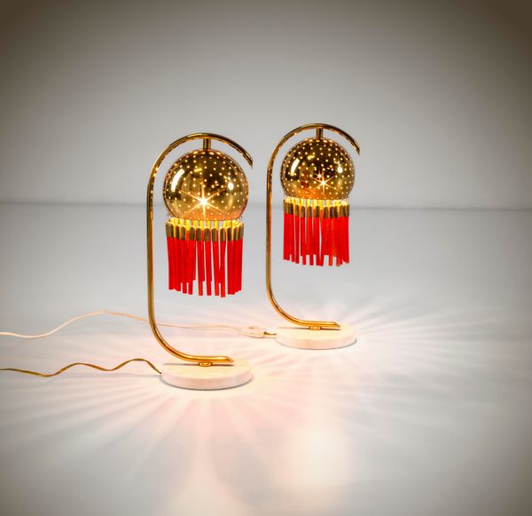 ANGELO LELII : Due lampade da tavolo  - Asta Design Properties - Associazione Nazionale - Case d'Asta italiane