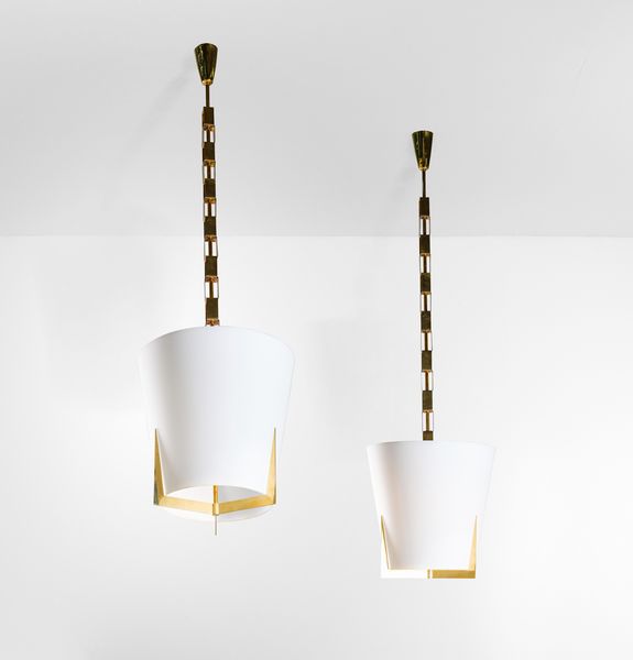 STILNOVO : Due lampade a sospensione  - Asta Design Properties - Associazione Nazionale - Case d'Asta italiane