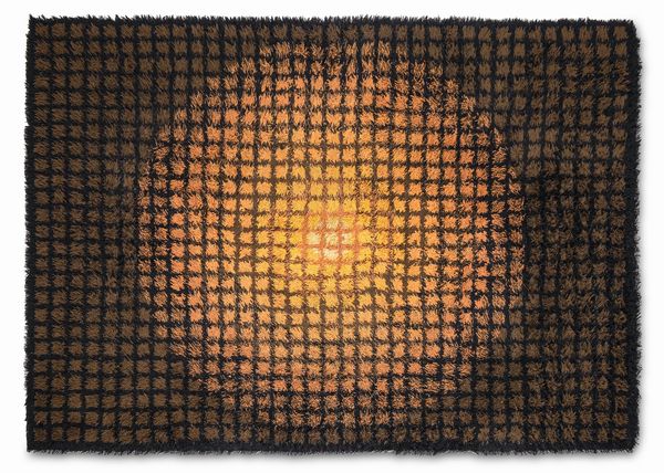 Verner Panton : Tappeto in lana  - Asta Design Properties - Associazione Nazionale - Case d'Asta italiane