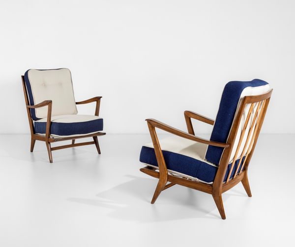 GIO PONTI : Due Poltrone  - Asta Design Properties - Associazione Nazionale - Case d'Asta italiane