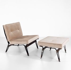 ICO PARISI - Poltrona e pouf mod. 856