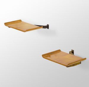 OSVALDO BORSANI - Due comodini estensibili a parete