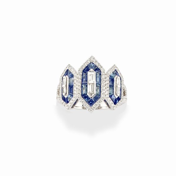 Anello con zaffiri  - Asta Gioielli - Associazione Nazionale - Case d'Asta italiane