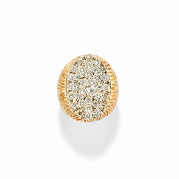 Anello con diamanti  - Asta Gioielli - Associazione Nazionale - Case d'Asta italiane