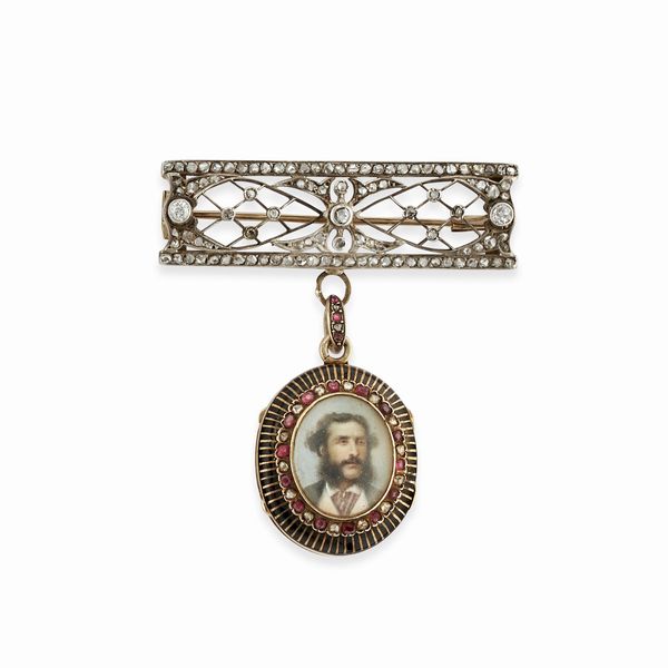 Spilla con diamanti  - Asta Gioielli - Associazione Nazionale - Case d'Asta italiane