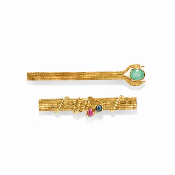 Pao Ying Wang : Due spille  - Asta Gioielli - Associazione Nazionale - Case d'Asta italiane