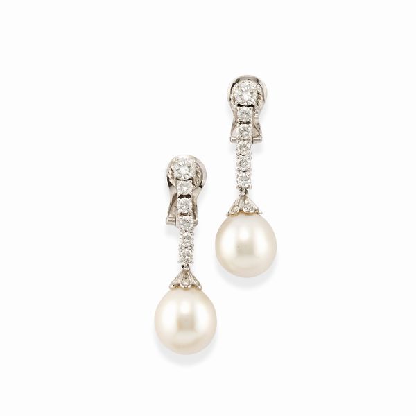 Orecchini con perle  - Asta Gioielli - Associazione Nazionale - Case d'Asta italiane