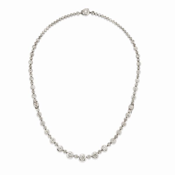 Collana con diamanti  - Asta Gioielli - Associazione Nazionale - Case d'Asta italiane