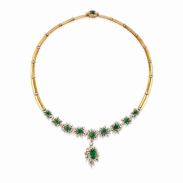 Collana con smeraldi  - Asta Gioielli - Associazione Nazionale - Case d'Asta italiane