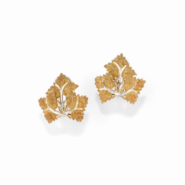 MARIO BUCCELLATI : Orecchini a foglia  - Asta Gioielli - Associazione Nazionale - Case d'Asta italiane
