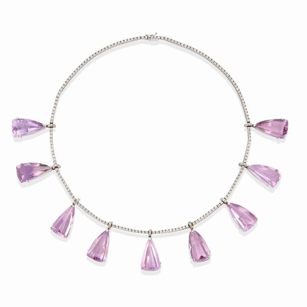 Collana con ametiste  - Asta Gioielli - Associazione Nazionale - Case d'Asta italiane