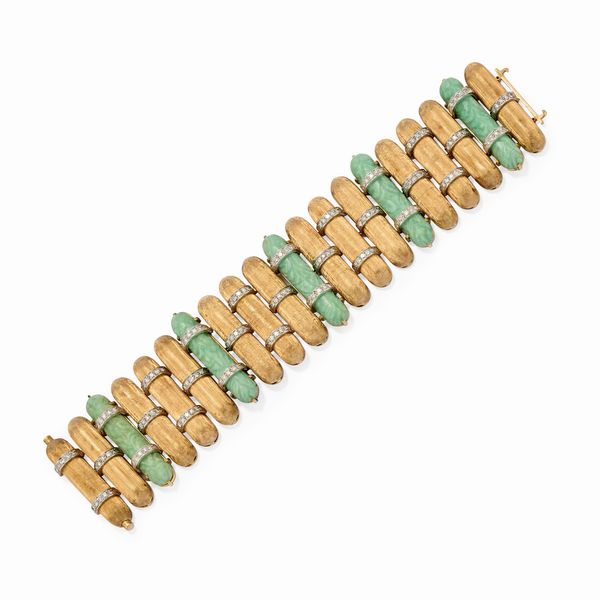 Bracciale con giada  - Asta Gioielli - Associazione Nazionale - Case d'Asta italiane