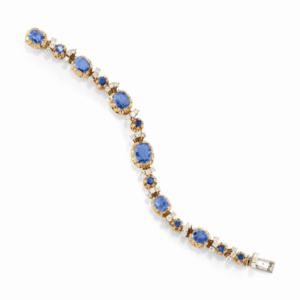 Bracciale con zaffiri  - Asta Gioielli - Associazione Nazionale - Case d'Asta italiane