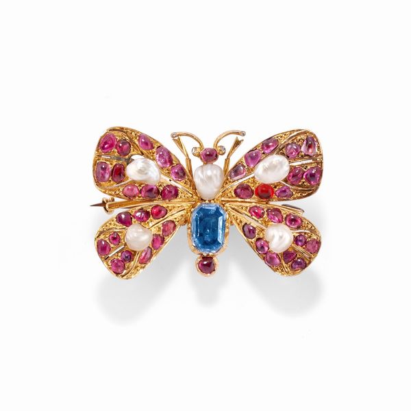 Spilla a farfalla  - Asta Gioielli - Associazione Nazionale - Case d'Asta italiane