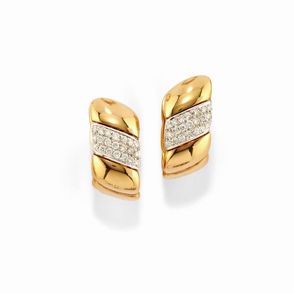 Orecchini con diamanti  - Asta Gioielli - Associazione Nazionale - Case d'Asta italiane