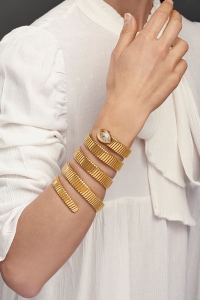 bulgari : Bracciale orologio serpente  - Asta Gioielli - Associazione Nazionale - Case d'Asta italiane