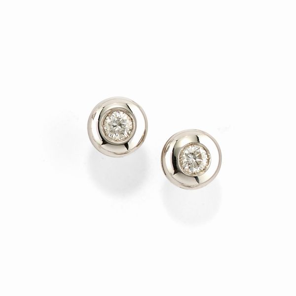 Orecchini con diamanti  - Asta Gioielli - Associazione Nazionale - Case d'Asta italiane