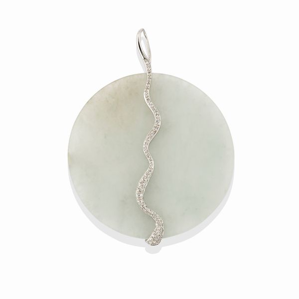 Pendente con giadeite  - Asta Gioielli - Associazione Nazionale - Case d'Asta italiane