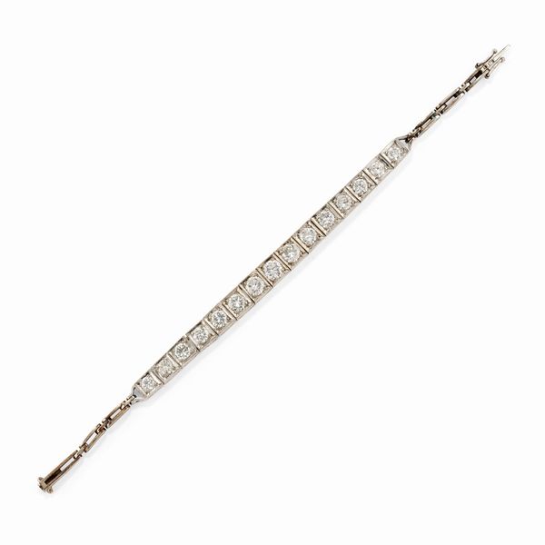Bracciale con diamanti  - Asta Gioielli - Associazione Nazionale - Case d'Asta italiane