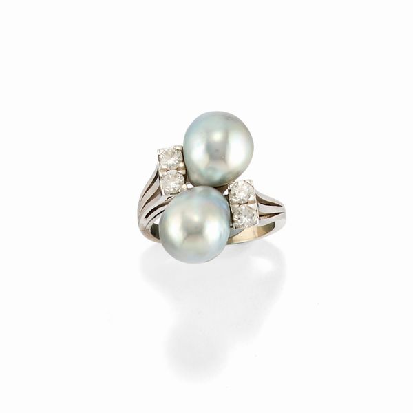 Anello con perle  - Asta Gioielli - Associazione Nazionale - Case d'Asta italiane