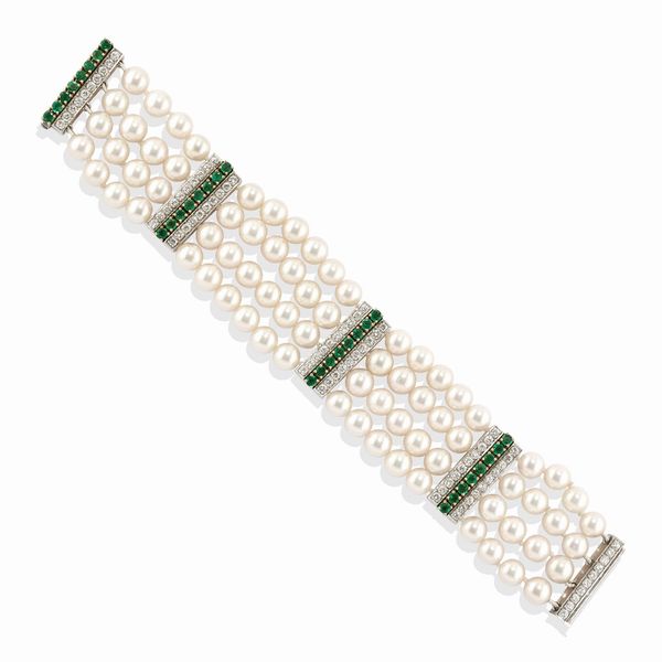 Bracciale con perle  - Asta Gioielli - Associazione Nazionale - Case d'Asta italiane