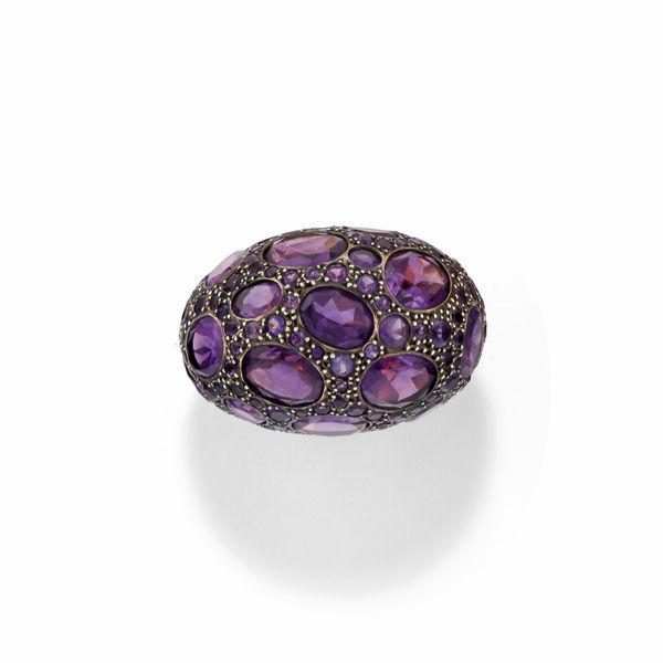 POMELLATO : Anello con ametiste  - Asta Gioielli - Associazione Nazionale - Case d'Asta italiane