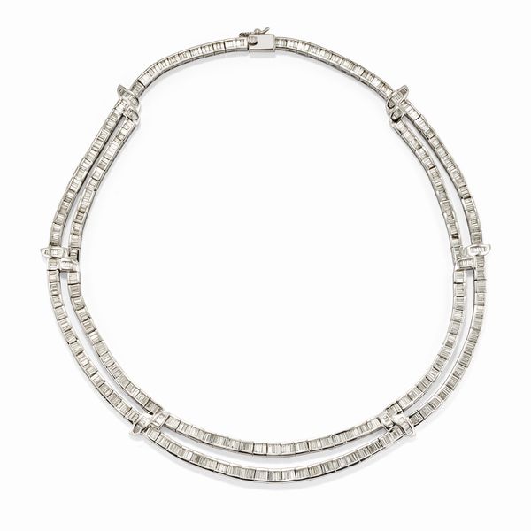 Collana con diamanti  - Asta Gioielli - Associazione Nazionale - Case d'Asta italiane