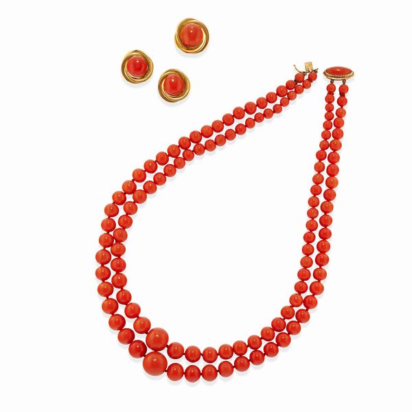 Parure con corallo  - Asta Gioielli - Associazione Nazionale - Case d'Asta italiane