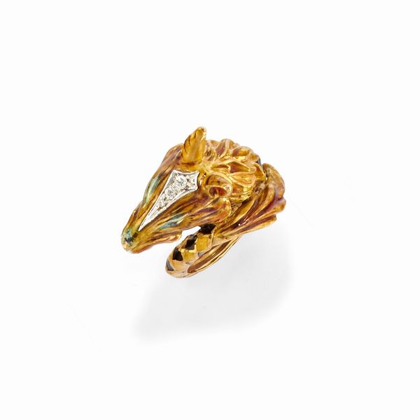 Anello con volpe  - Asta Gioielli - Associazione Nazionale - Case d'Asta italiane