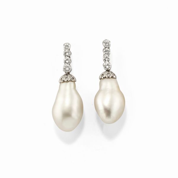 Orecchini con perle barocche  - Asta Gioielli - Associazione Nazionale - Case d'Asta italiane