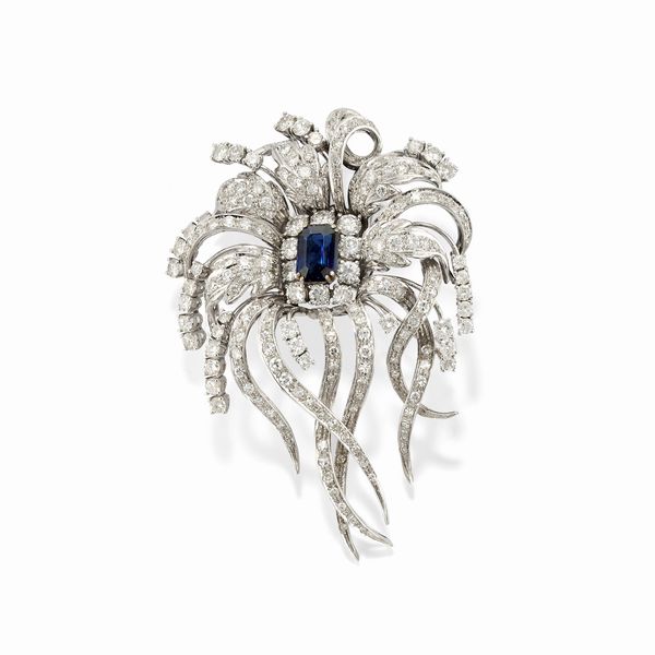 Spilla con diamanti  - Asta Gioielli - Associazione Nazionale - Case d'Asta italiane