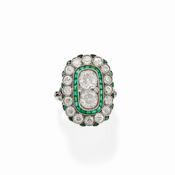 Anello con diamanti  - Asta Gioielli - Associazione Nazionale - Case d'Asta italiane