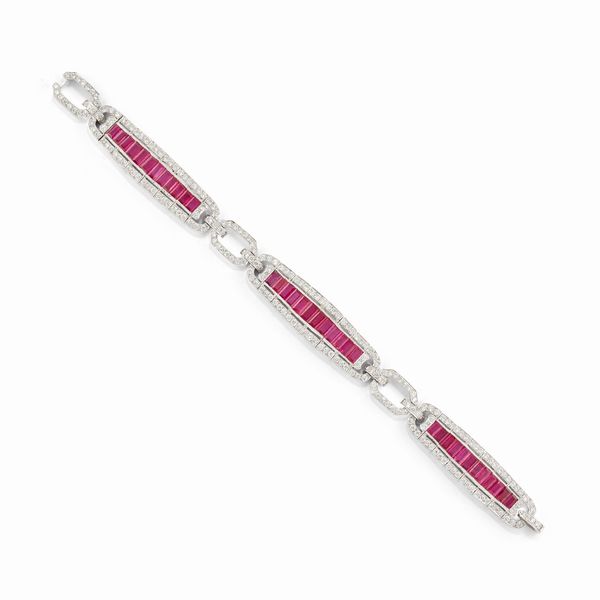 Bracciale con rubini  - Asta Gioielli - Associazione Nazionale - Case d'Asta italiane