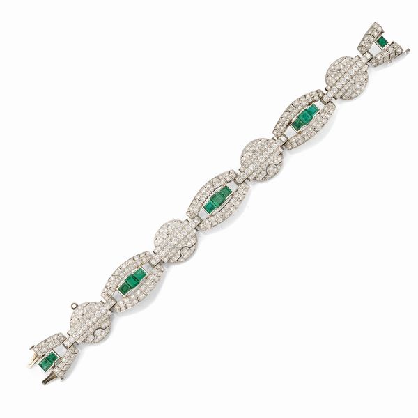 Bracciale con smeraldi  - Asta Gioielli - Associazione Nazionale - Case d'Asta italiane