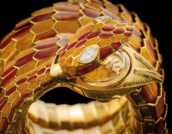 bulgari : Bracciale orologio serpente  - Asta Gioielli - Associazione Nazionale - Case d'Asta italiane