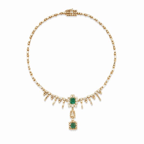Collana con smeraldi  - Asta Gioielli - Associazione Nazionale - Case d'Asta italiane