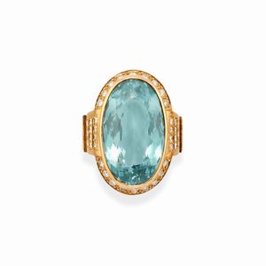 Parure con topazi azzurri  - Asta Gioielli - Associazione Nazionale - Case d'Asta italiane