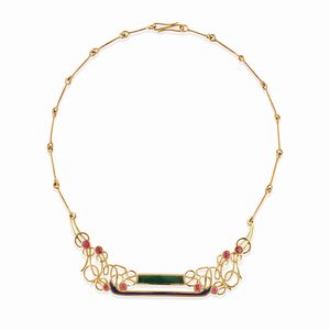 Pao Ying Wang - Collana con smalto