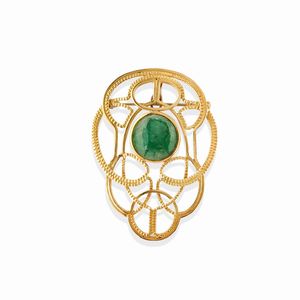 Pao Ying Wang - Spilla con pietre di colore