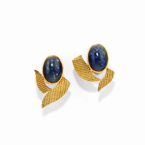 Pao Ying Wang - Orecchini con lapislazzuli
