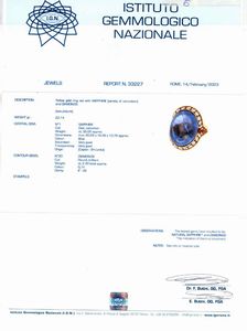 Importante anello con zaffiro  - Asta Gioielli - Associazione Nazionale - Case d'Asta italiane