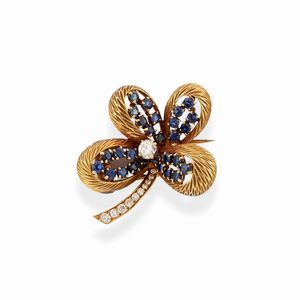 CARTIER - Spilla a quadrifoglio